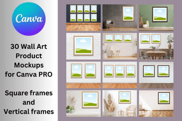 Download 30 Wall Art Product Mockups - Mockups Collection