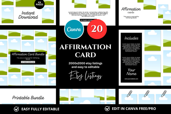 Download 20 Affirmation Card Etsy Mockup - Etsy mockup Collection