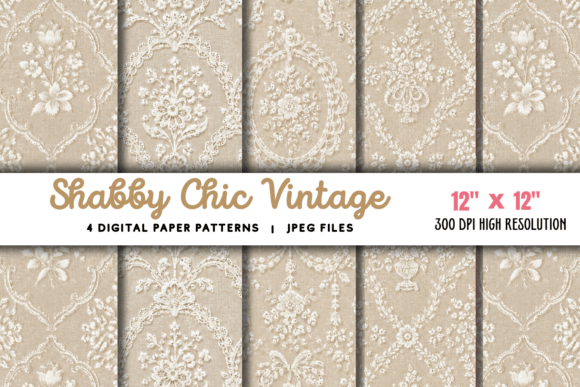 Download Shabby Chic Vintage Bridal White Pattern - Bridal Collection